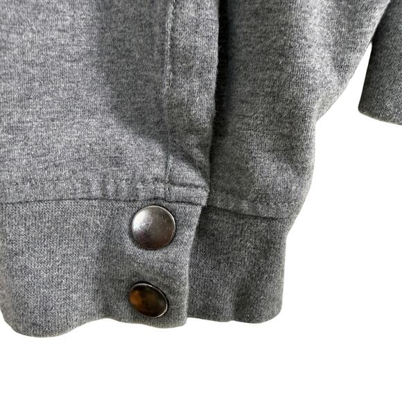 NYLO Wear by Daniel Vosovic Unisex Half Zip Sweatshirt | Gray Minimalist | L - Picture 5 of 10